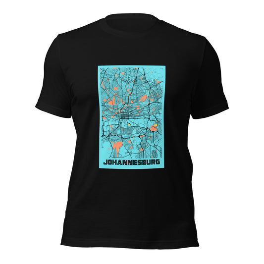 Johannesburg City Map Tee