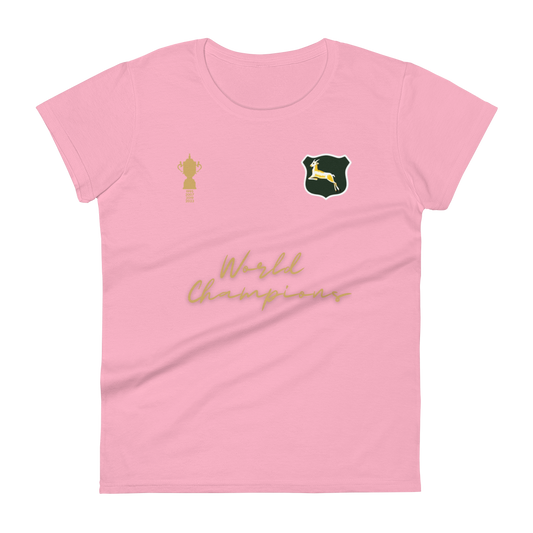 Women's Springboks Retro Rugby World Champions 2023 Tee!