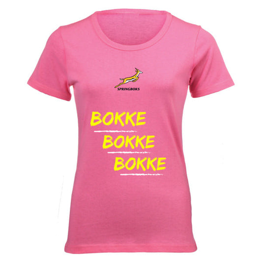 Women's Bokke Springboks Rugby Supporters Tee