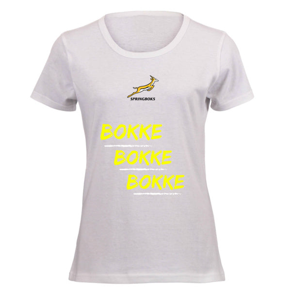 Women's Bokke Springboks Rugby Supporters Tee