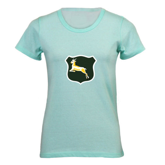 Women's Retro Springboks Rugby Supporters Tee