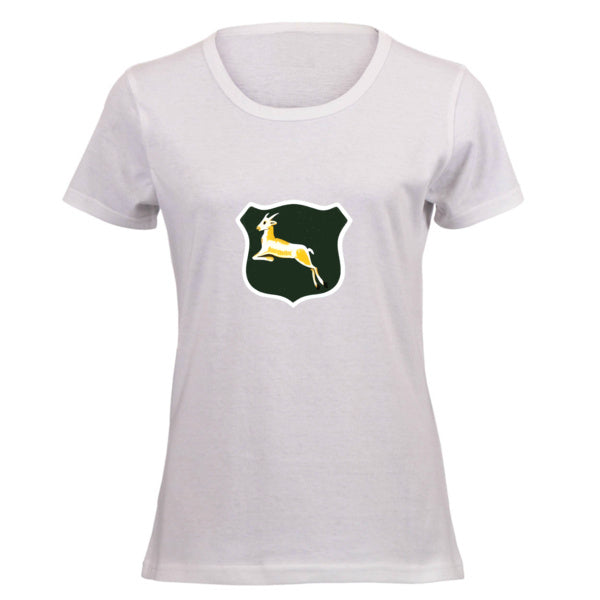 Women's Retro Springboks Rugby Supporters Tee